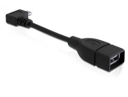 USB-OTG-Kabel (USB 2.0 A-Buchse auf Micro-B-Stecker). 10cm.