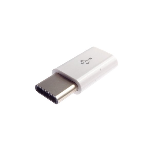 USB-C-Adapter: Micro-B-Buchse auf USB Typ-C-Stecker.