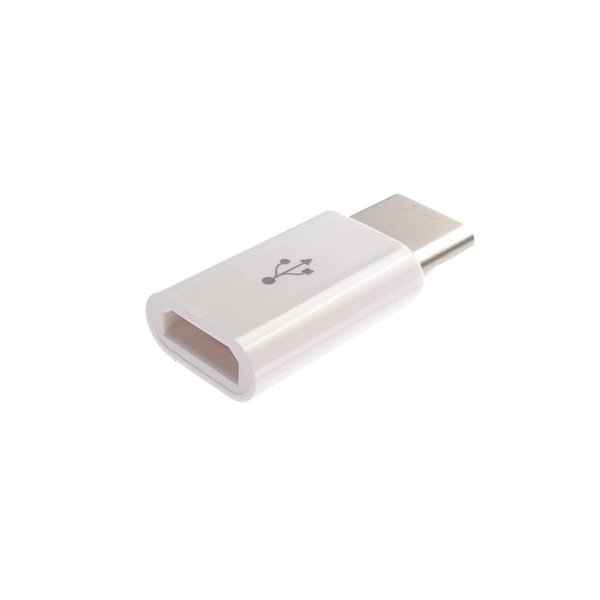 USB-C-Adapter: Micro-B-Buchse auf USB Typ-C-Stecker.