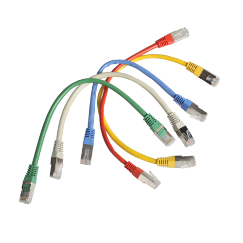 5er-Pack LAN-/Patch-Kabel. farbmix. Cat.5e. 25cm