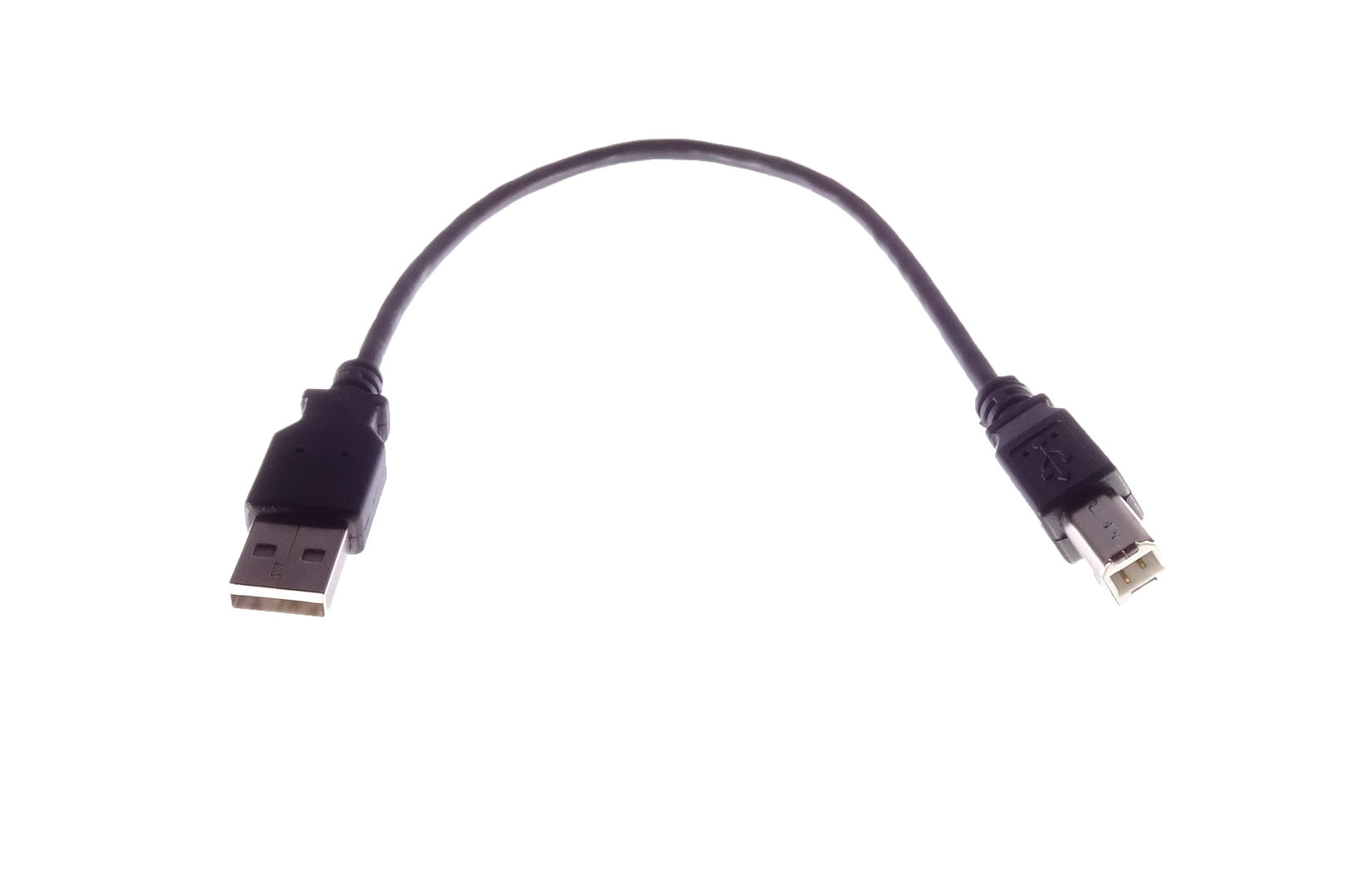 USB 2.0 (A auf B). 25cm. schwarz.