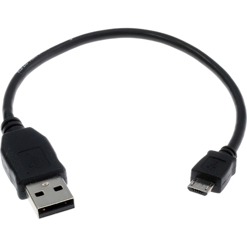 USB 2.0 (A auf Micro-B). 23cm