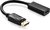 Adapter DisplayPort-Stecker auf HDMI-Buchse (19pin). 20cm. schwarz.