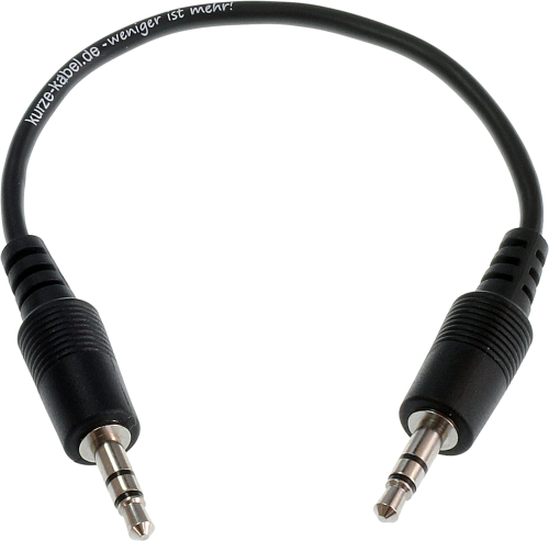 Audio-Kabel. 3,5-mm-Klinke, Stecker - Stecker, Stereo. 20cm