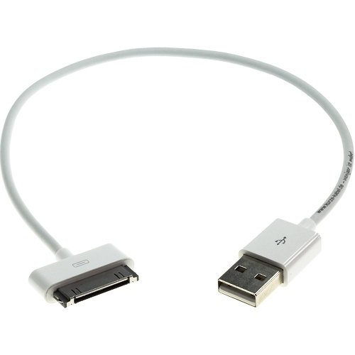 CLASSIC 30pin-DockConnector-USB-Daten-/Ladekabel für iPod, iPhone + iPad. 30cm