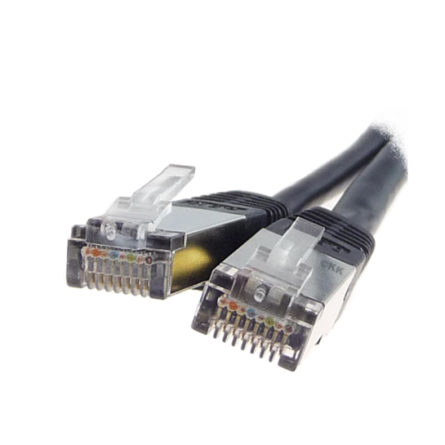 5er-Pack LAN-/Patch-Kabel. schwarz. Cat.6e. 25cm