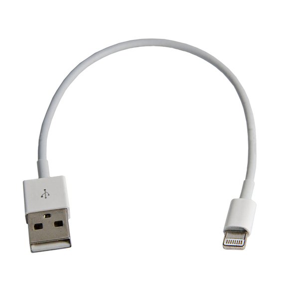 xxs-kurzes AirPods-Ladekabel (USB auf Lightning) | auch für iPhones Gen 5-11, iPads & iPods | 20cm